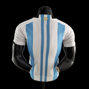 Argentina 2023 World Cup Kit |  Argentina Home 3 Star Football Jersey